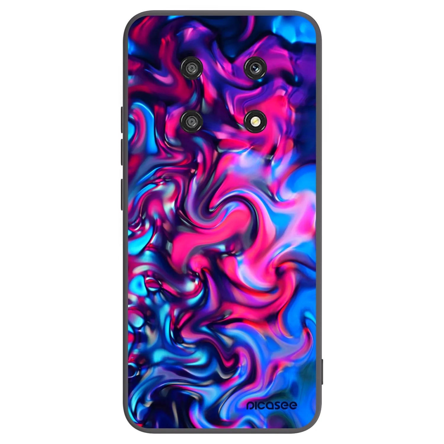 Picasee fekete szilikon tok az alábbi mobiltelefonokra Honor Magic4 Lite 5G - Redlight