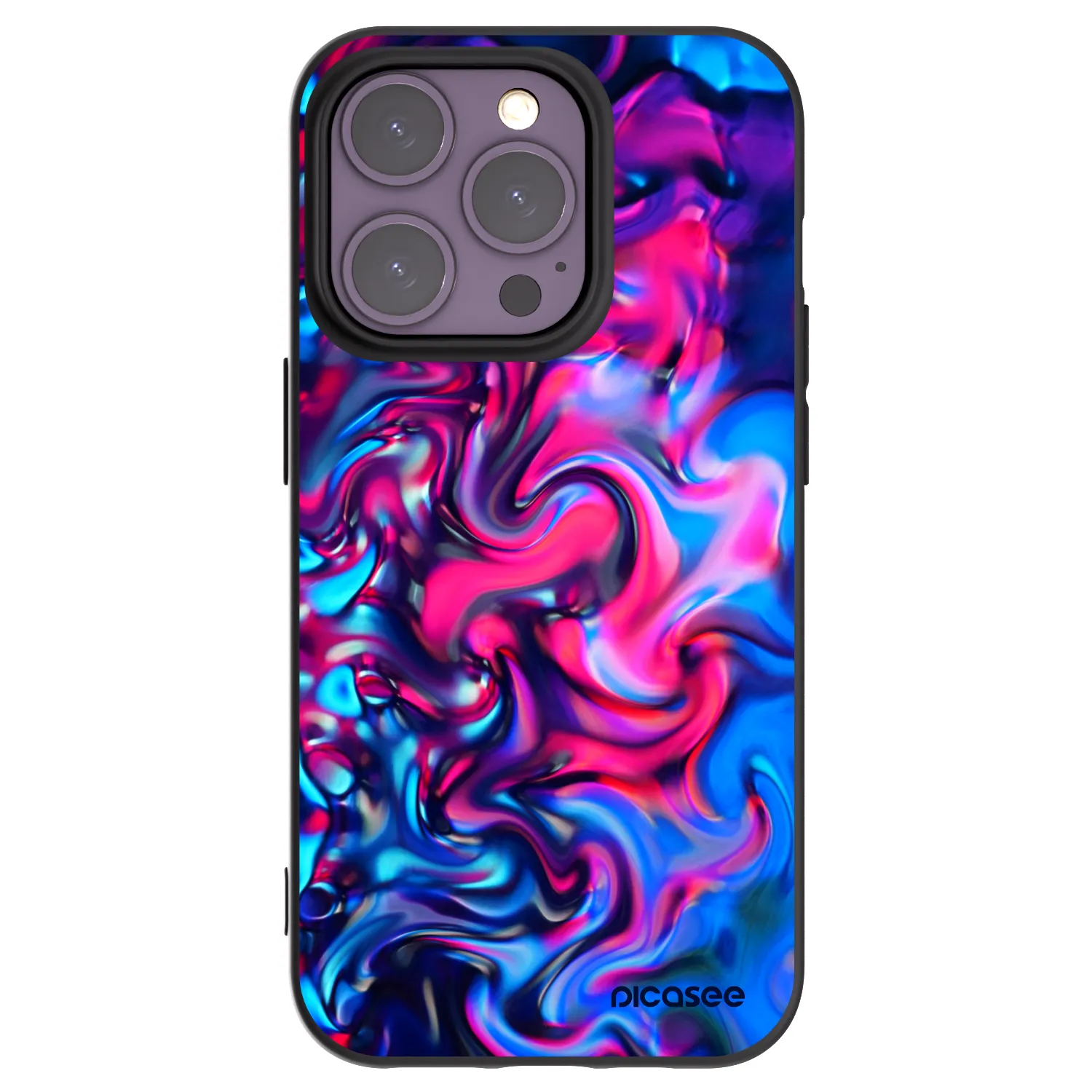 Picasee fekete szilikon tok az alábbi mobiltelefonokra Apple iPhone 14 Pro - Redlight