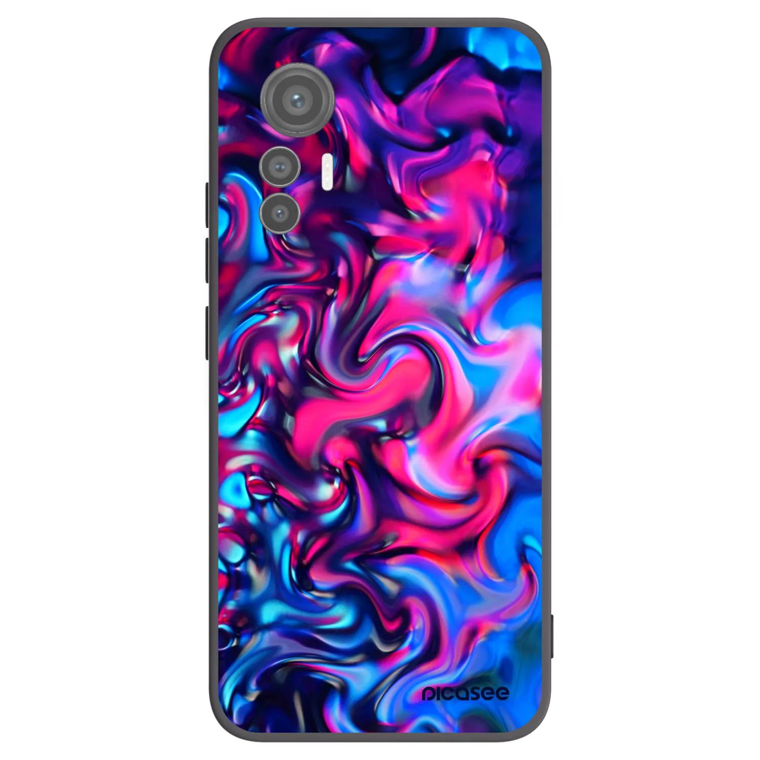 Picasee fekete szilikon tok az alábbi mobiltelefonokra Xiaomi 12 Lite - Redlight