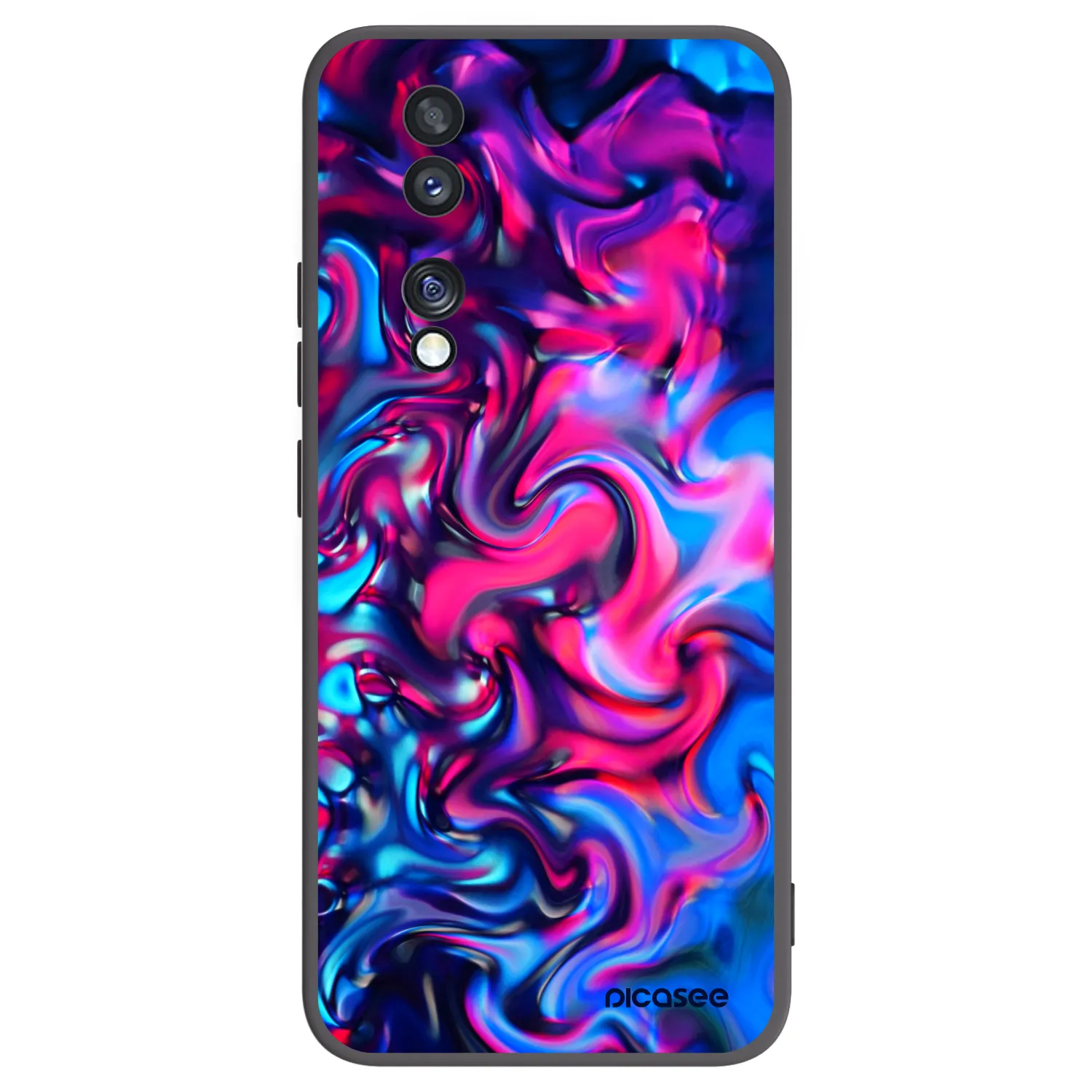 Picasee fekete szilikon tok az alábbi mobiltelefonokra Honor 70 - Redlight