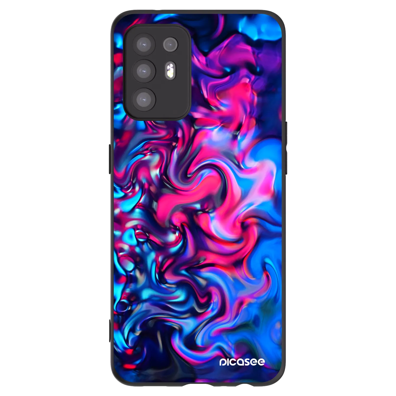 Picasee fekete szilikon tok az alábbi mobiltelefonokra OPPO A94 5G - Redlight