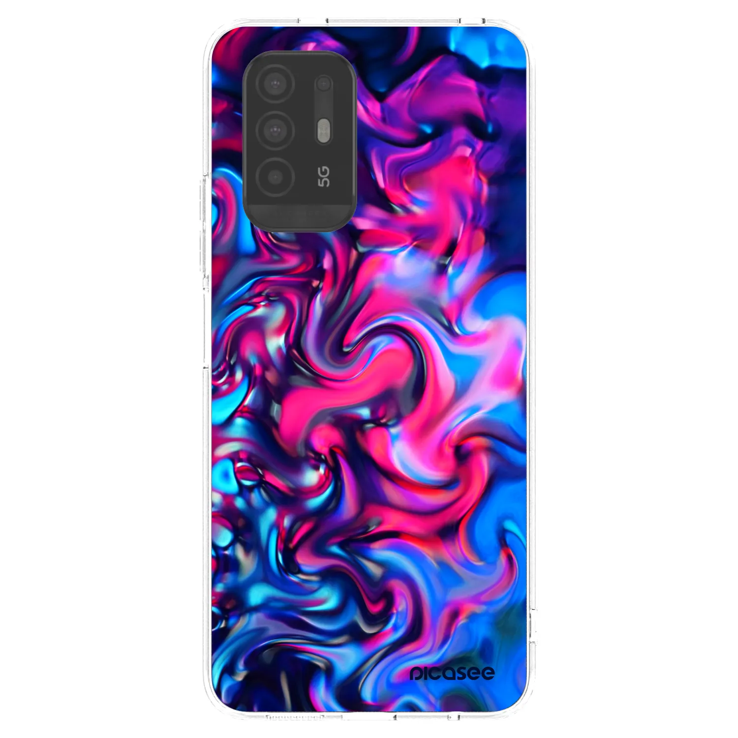Picasee átlátszó szilikon tok az alábbi mobiltelefonokra OPPO A94 5G - Redlight