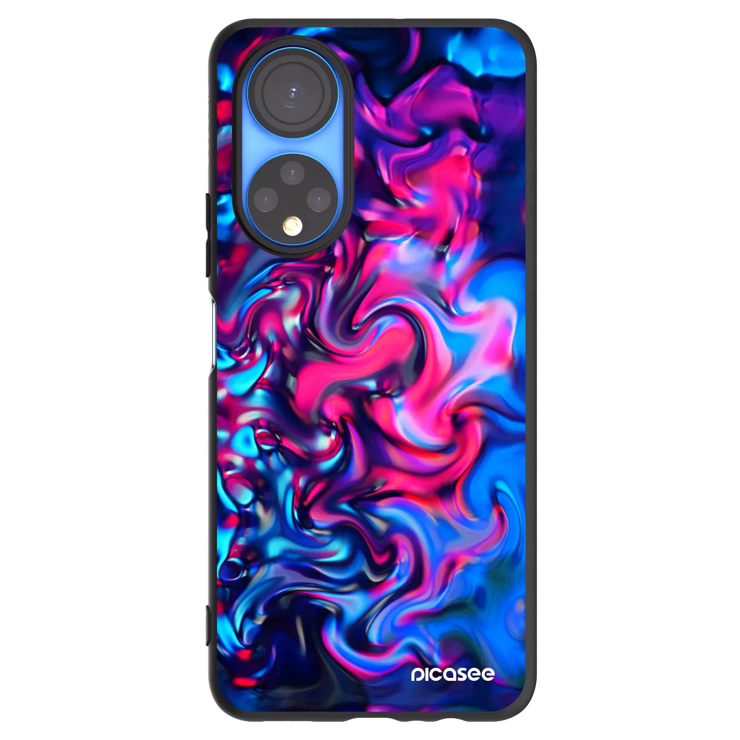 Picasee fekete szilikon tok az alábbi mobiltelefonokra Honor X7 - Redlight