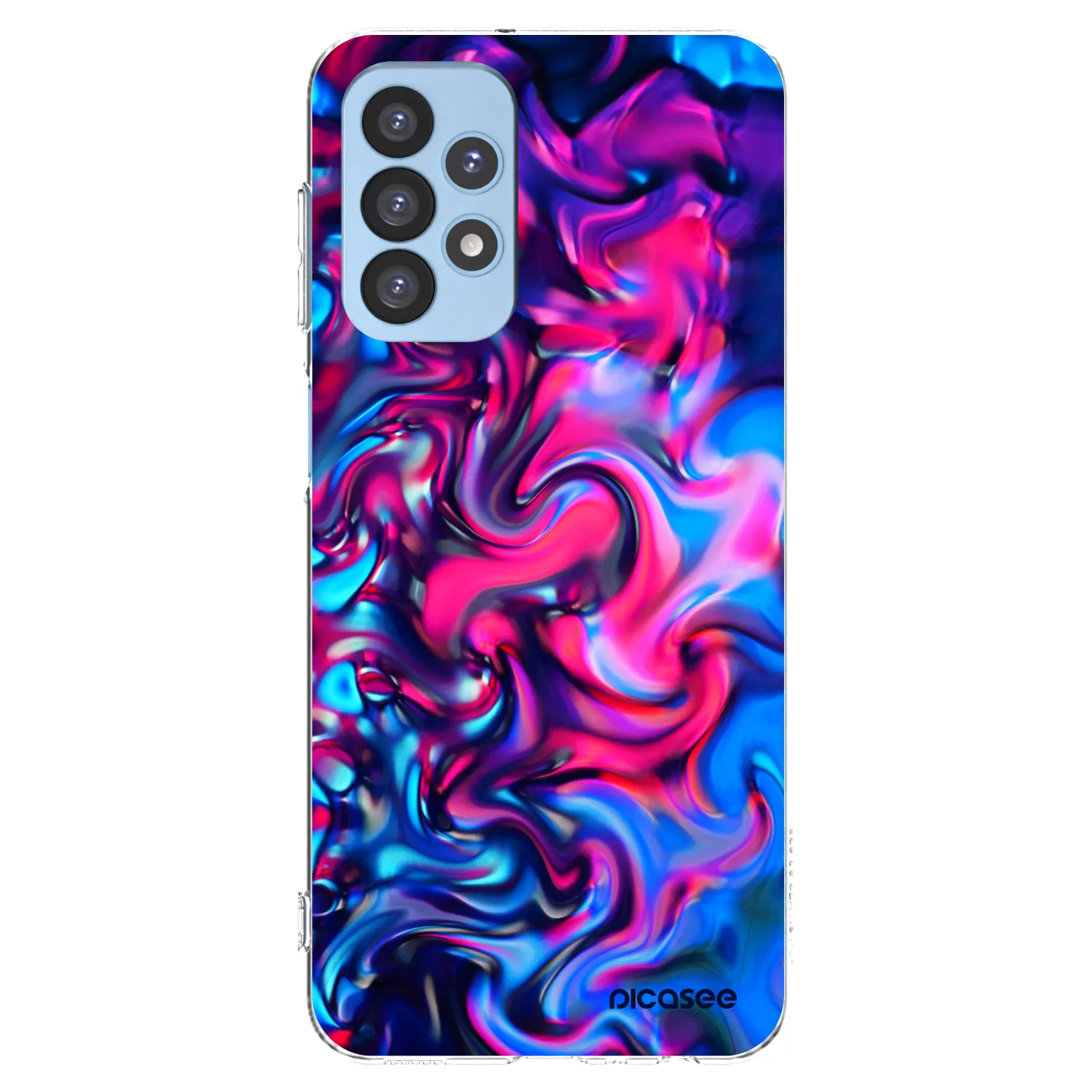 Picasee átlátszó szilikon tok az alábbi mobiltelefonokra Samsung Galaxy A23 A235F 4G - Redlight