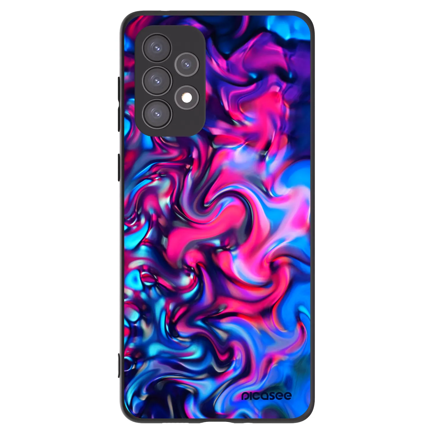 Picasee fekete szilikon tok az alábbi mobiltelefonokra Samsung Galaxy A73 5G - Redlight