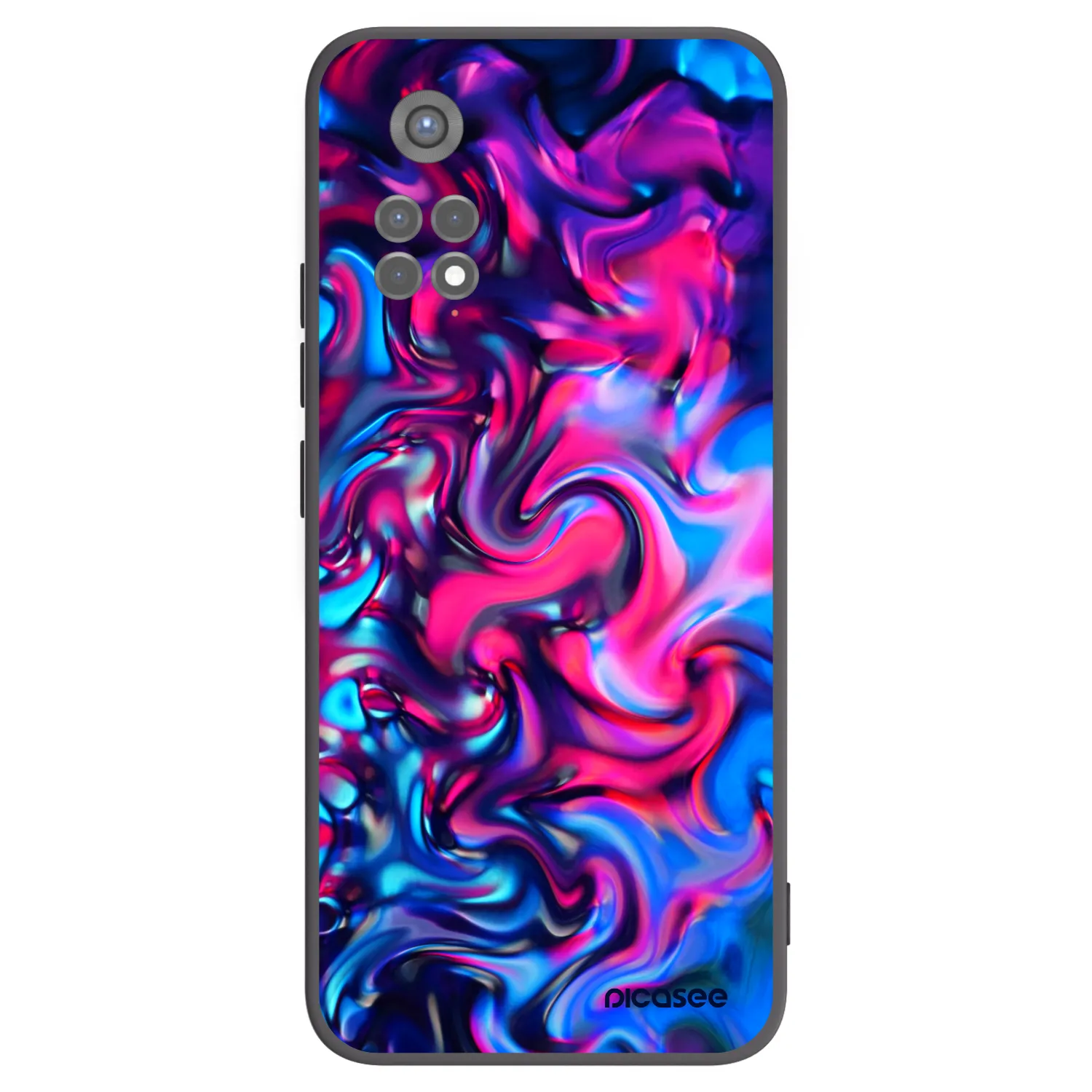 Picasee fekete szilikon tok az alábbi mobiltelefonokra Xiaomi Redmi Note 11S 5G - Redlight