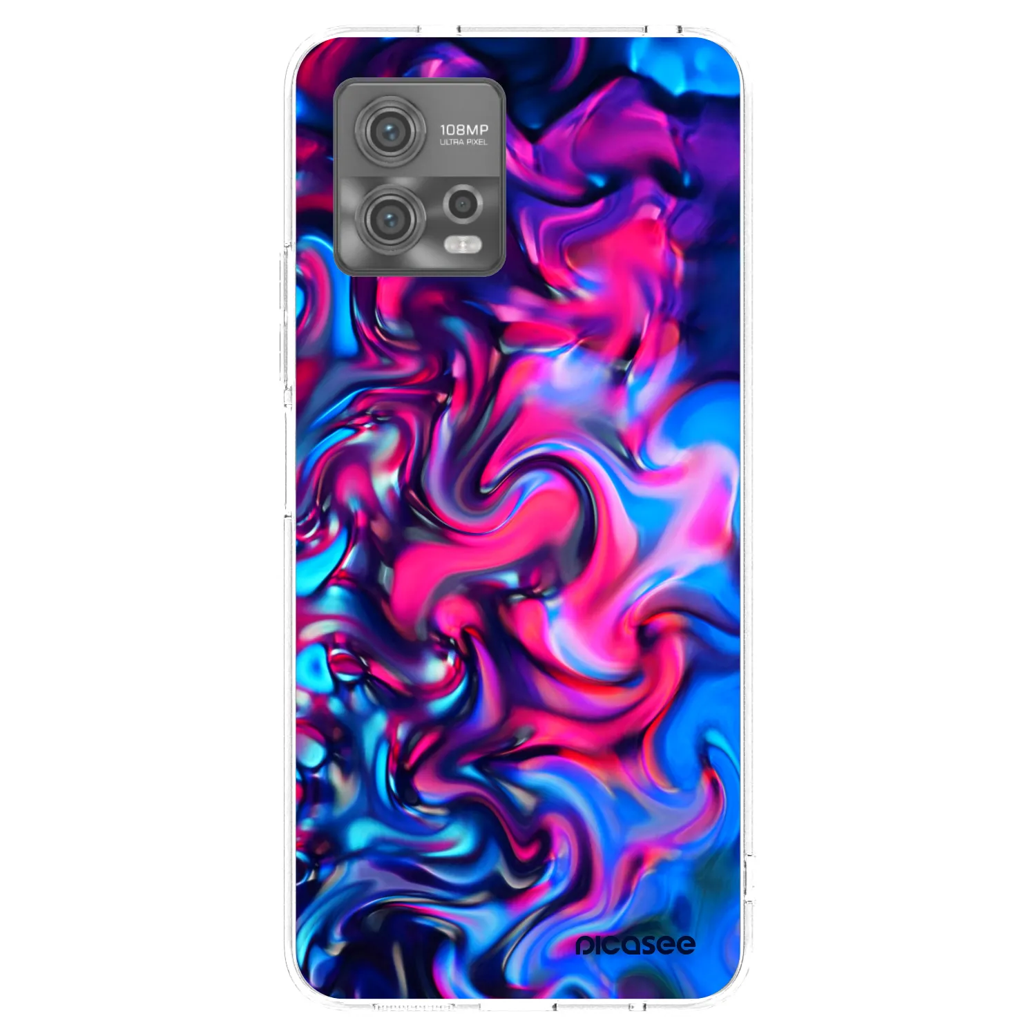 Picasee átlátszó szilikon tok az alábbi mobiltelefonokra Motorola Moto G72 - Redlight