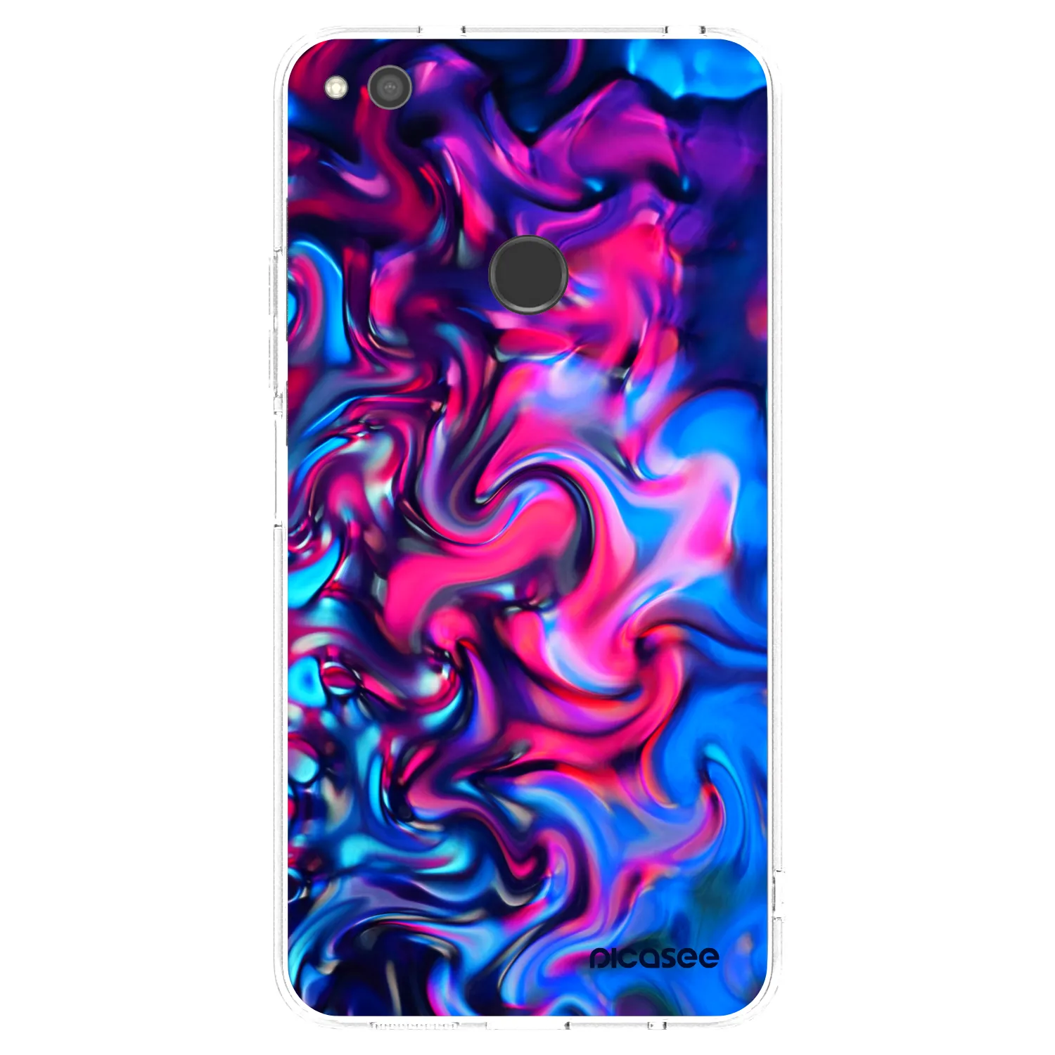 Picasee átlátszó szilikon tok az alábbi mobiltelefonokra Huawei P9 Lite 2017 - Redlight