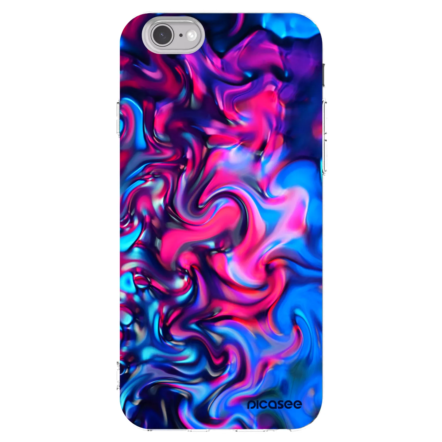 Picasee átlátszó szilikon tok az alábbi mobiltelefonokra Apple iPhone 6/6S - Redlight