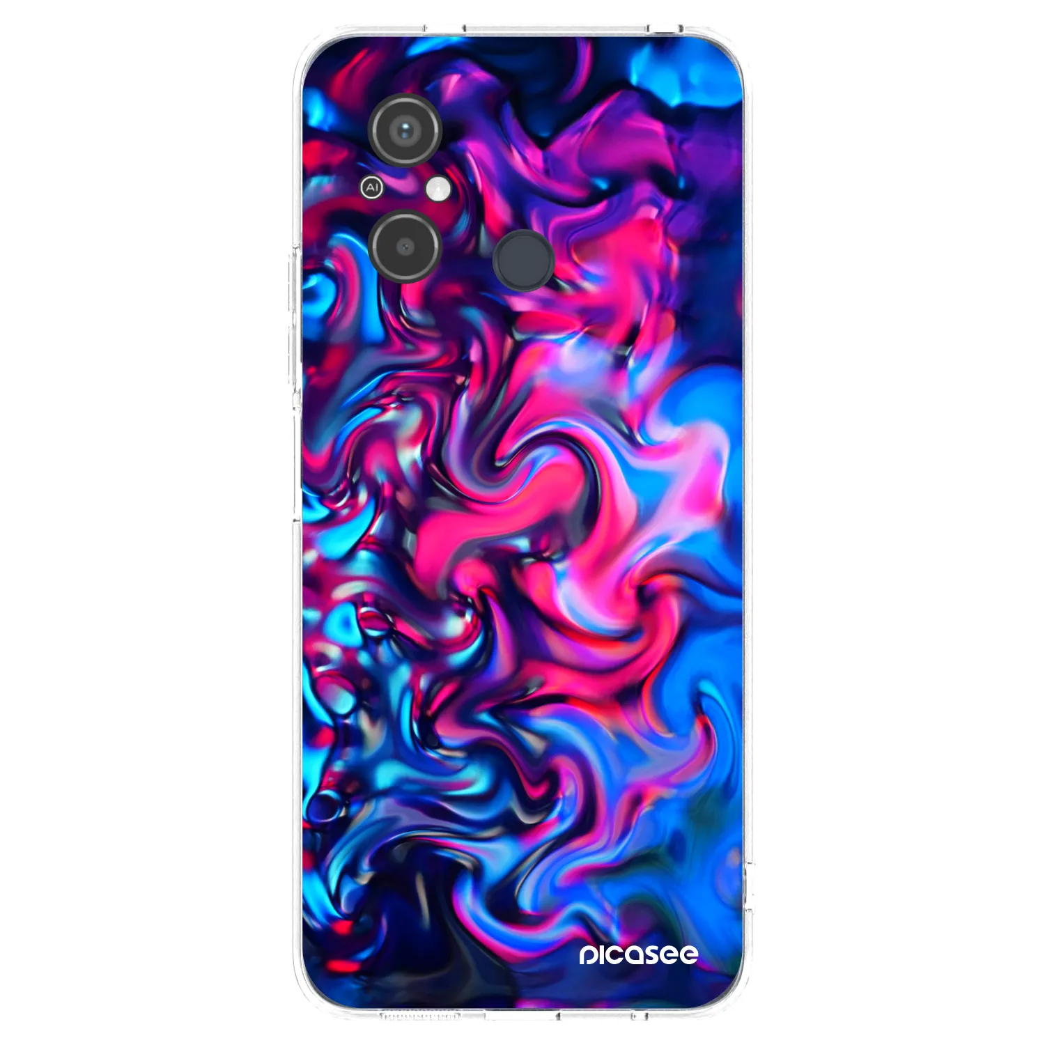 Picasee átlátszó szilikon tok az alábbi mobiltelefonokra Xiaomi Redmi 12C - Redlight