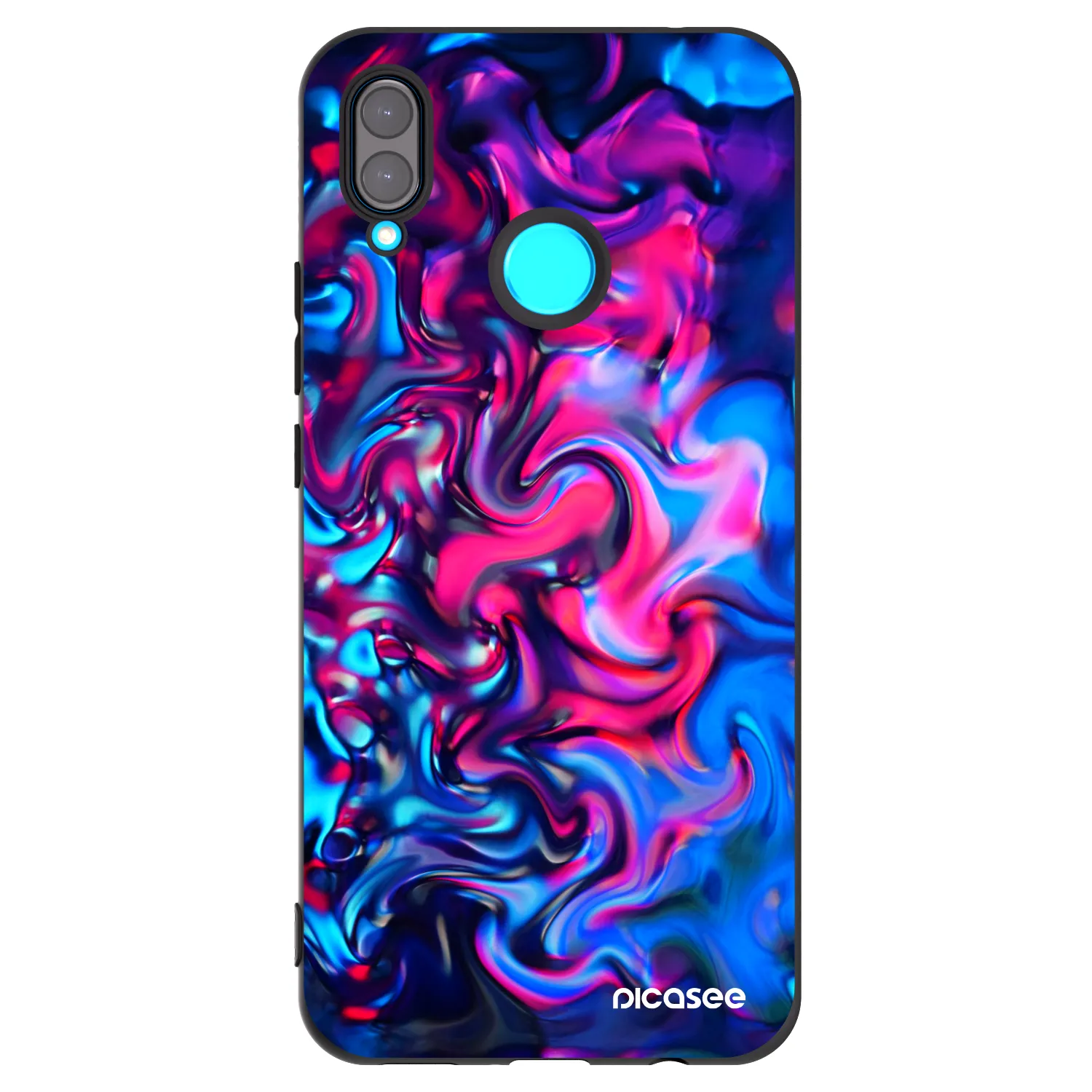 Picasee fekete szilikon tok az alábbi mobiltelefonokra Huawei Nova 3i - Redlight