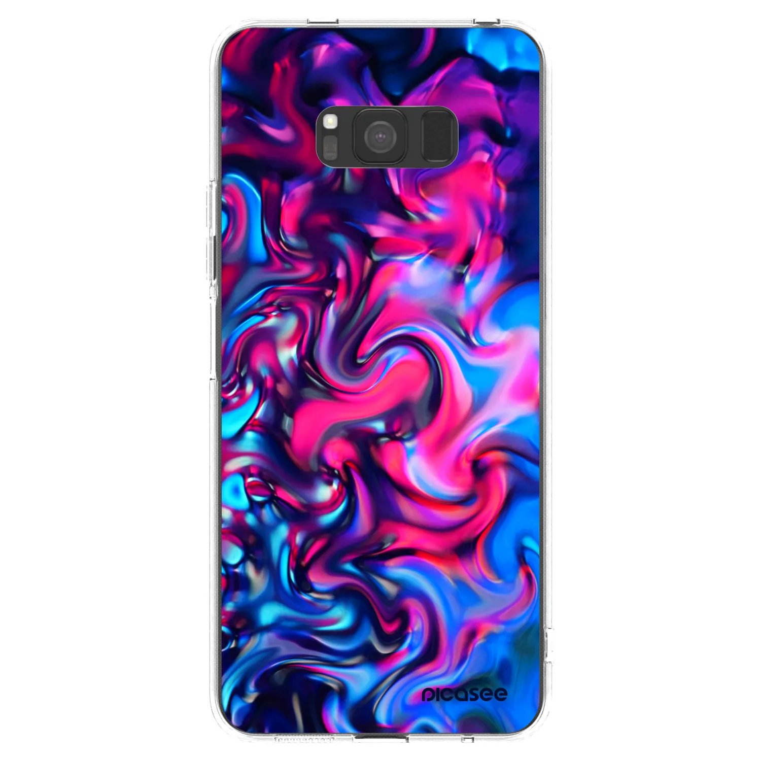 Picasee átlátszó szilikon tok az alábbi mobiltelefonokra Samsung Galaxy S8 G950F - Redlight