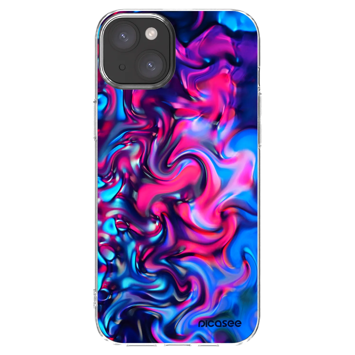 Picasee átlátszó szilikon tok az alábbi mobiltelefonokra Apple iPhone 15 Plus - Redlight
