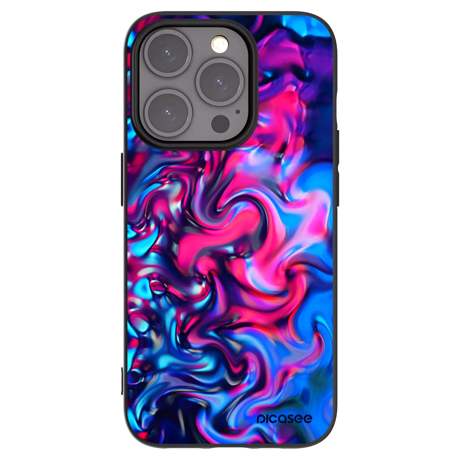 Picasee fekete szilikon tok az alábbi mobiltelefonokra Apple iPhone 15 Pro - Redlight