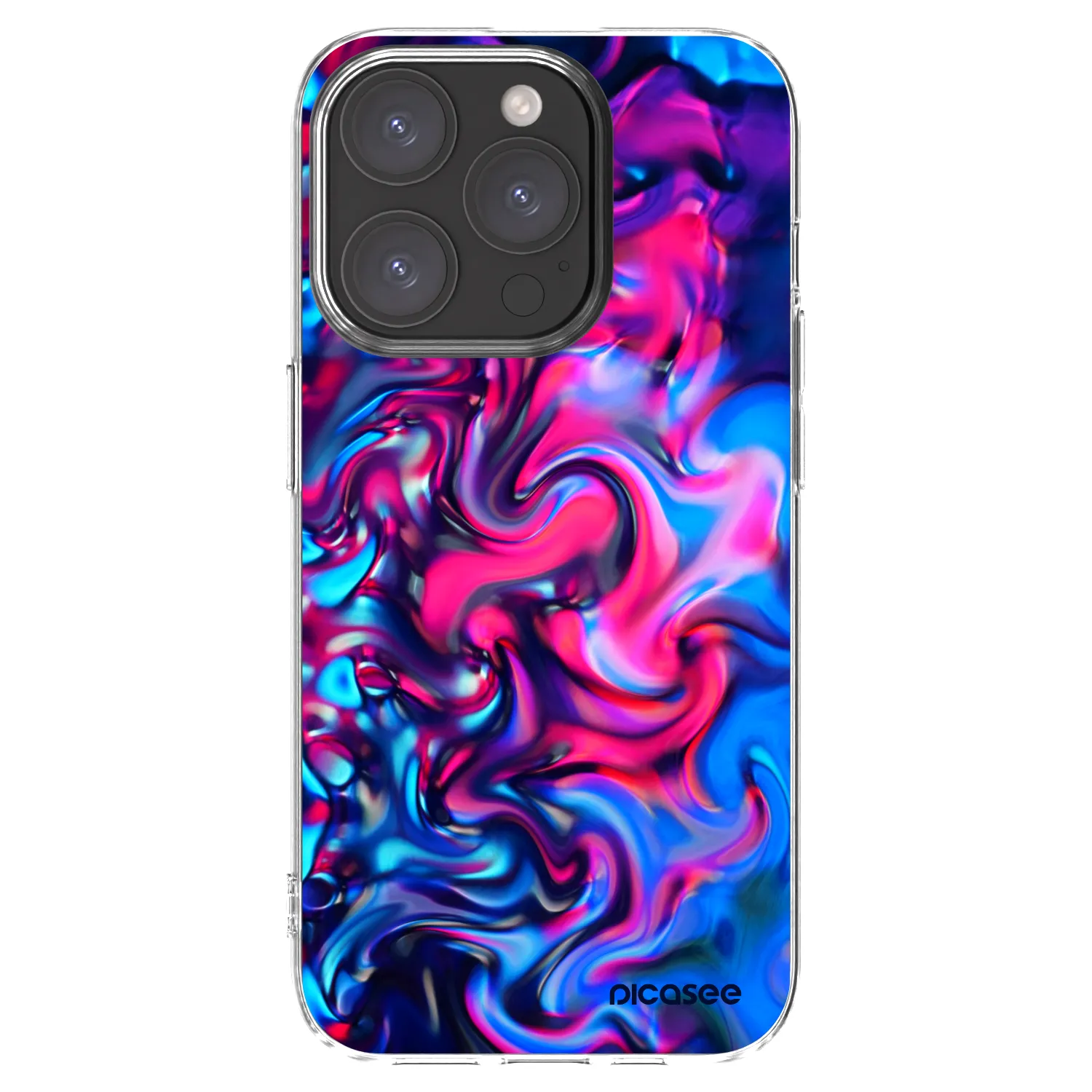 Picasee átlátszó szilikon tok az alábbi mobiltelefonokra Apple iPhone 15 Pro - Redlight