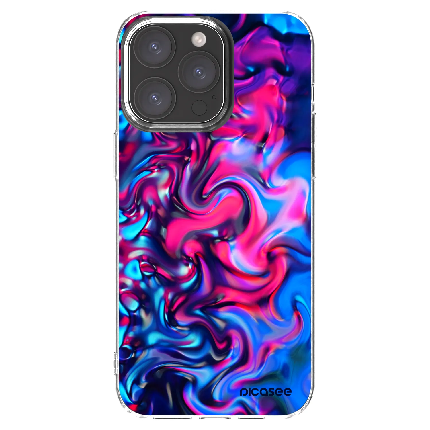 Picasee átlátszó szilikon tok az alábbi mobiltelefonokra Apple iPhone 15 Pro Max - Redlight