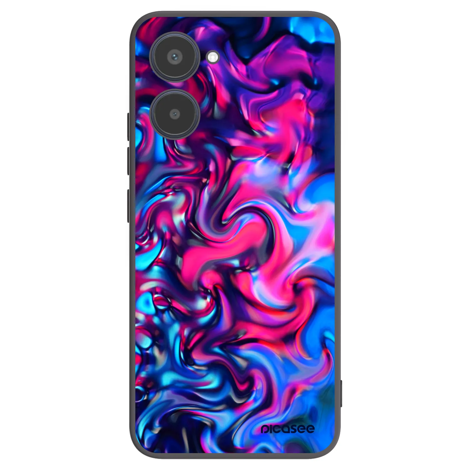 Picasee fekete szilikon tok az alábbi mobiltelefonokra Realme 10 4G - Redlight