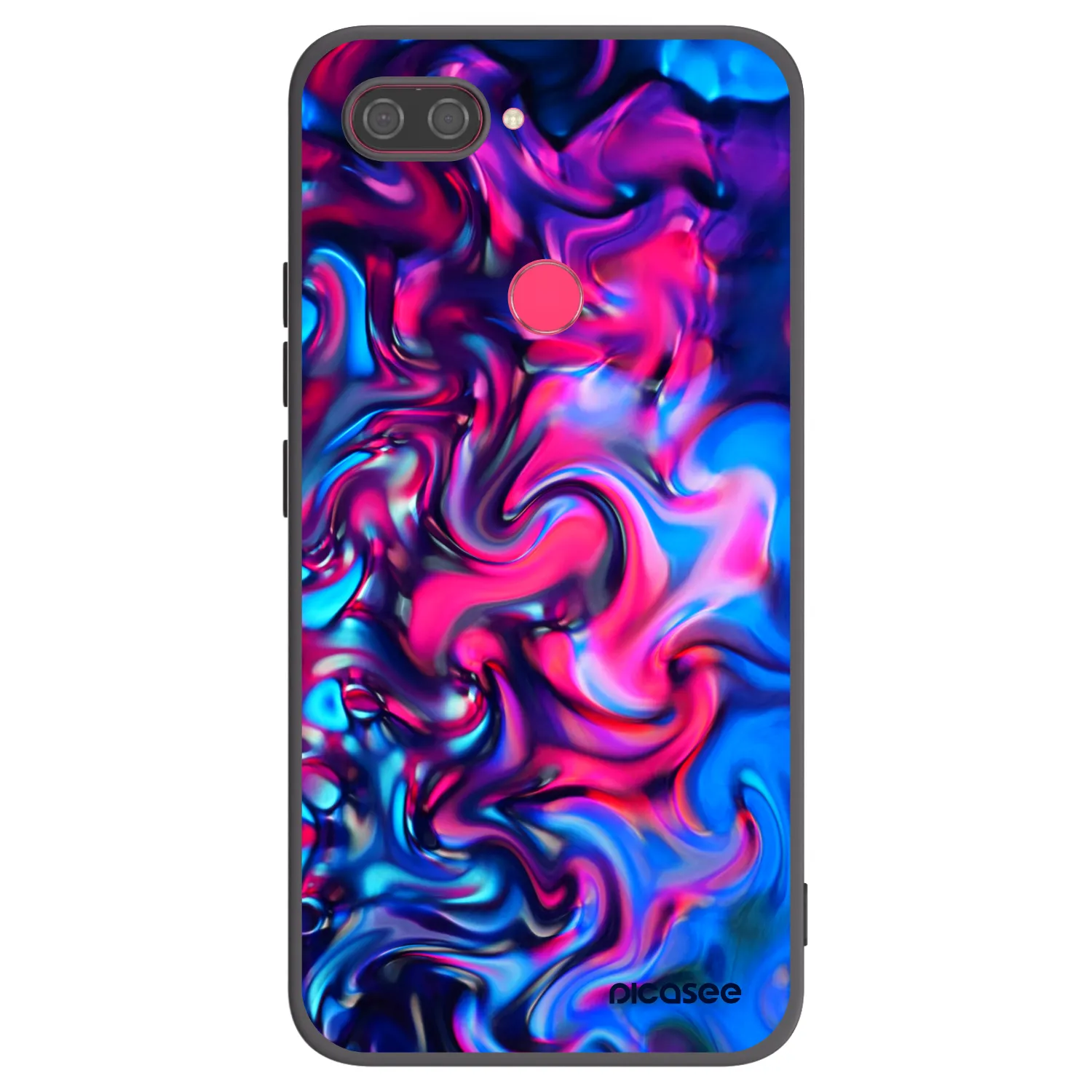 Picasee fekete szilikon tok az alábbi mobiltelefonokra Xiaomi Mi 8 Lite - Redlight