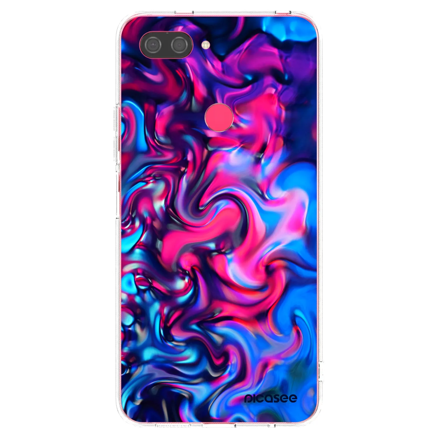 Picasee átlátszó szilikon tok az alábbi mobiltelefonokra Xiaomi Mi 8 Lite - Redlight