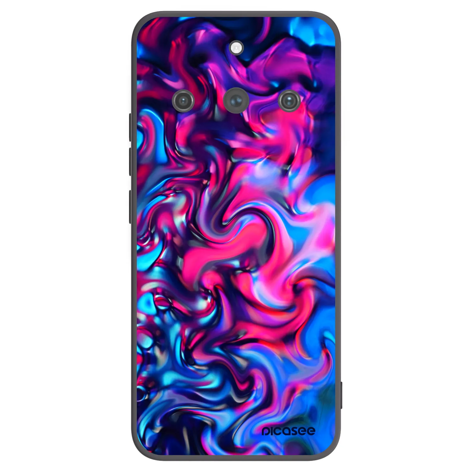 Picasee fekete szilikon tok az alábbi mobiltelefonokra Realme 11 Pro+ - Redlight