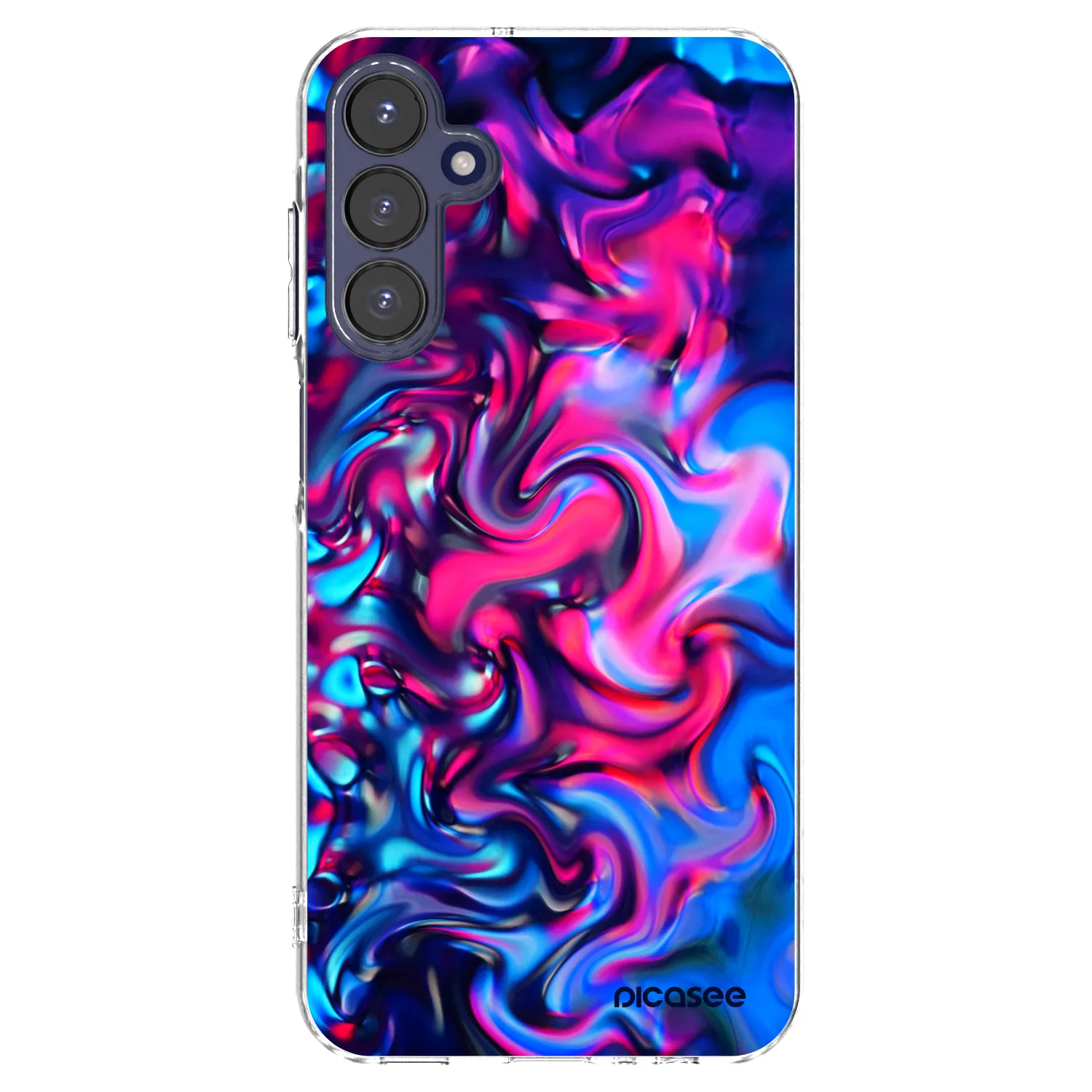 Picasee átlátszó szilikon tok az alábbi mobiltelefonokra Samsung Galaxy A15 A155F 4G - Redlight