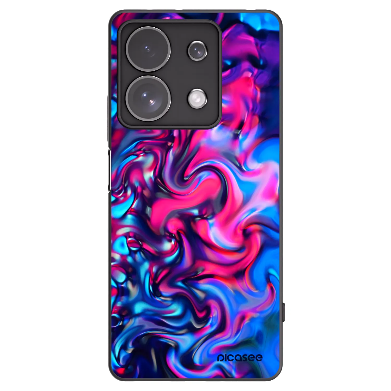 Picasee fekete szilikon tok az alábbi mobiltelefonokra Xiaomi Redmi Note 13 Pro 4G - Redlight