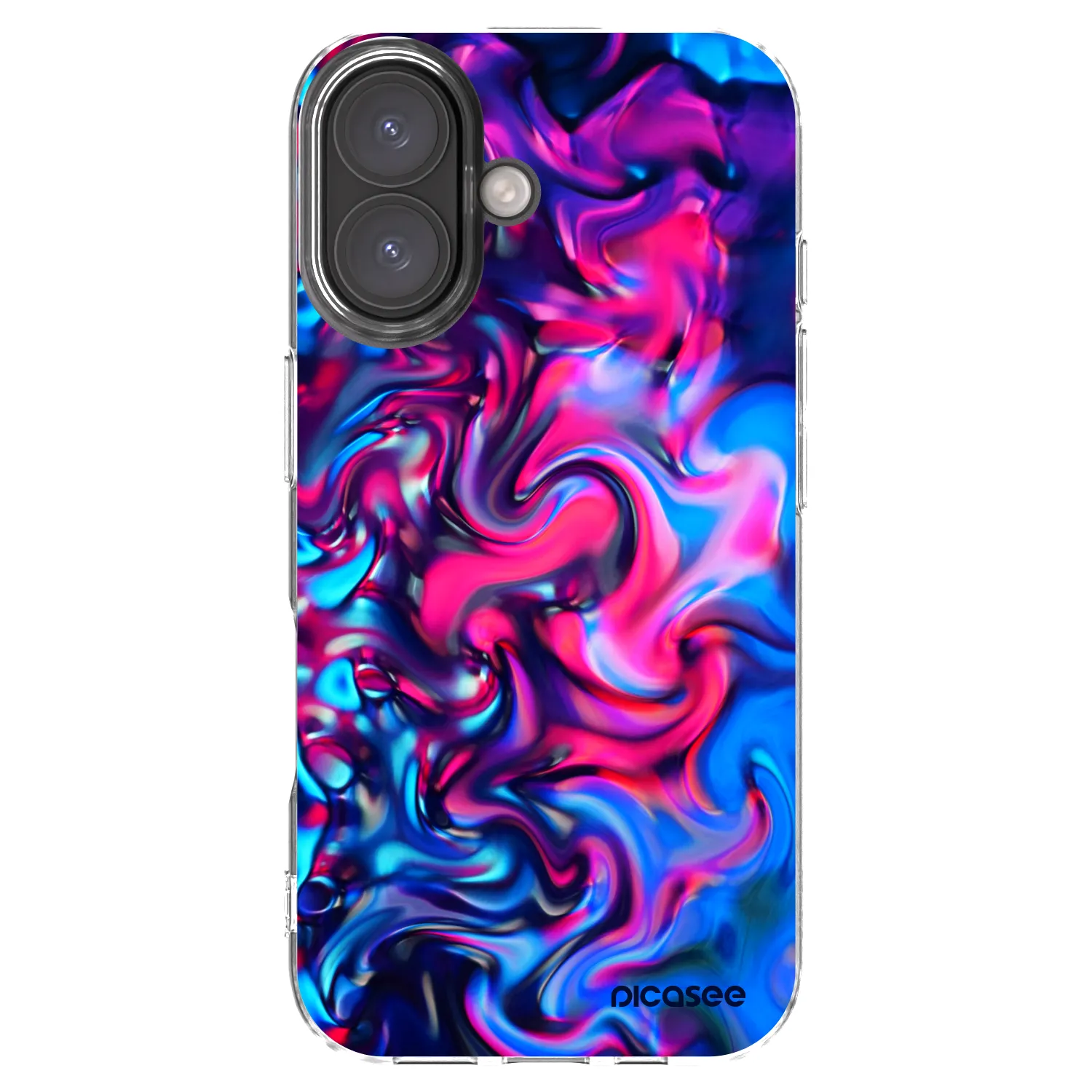 Picasee átlátszó szilikon tok az alábbi mobiltelefonokra Apple iPhone 16 - Redlight