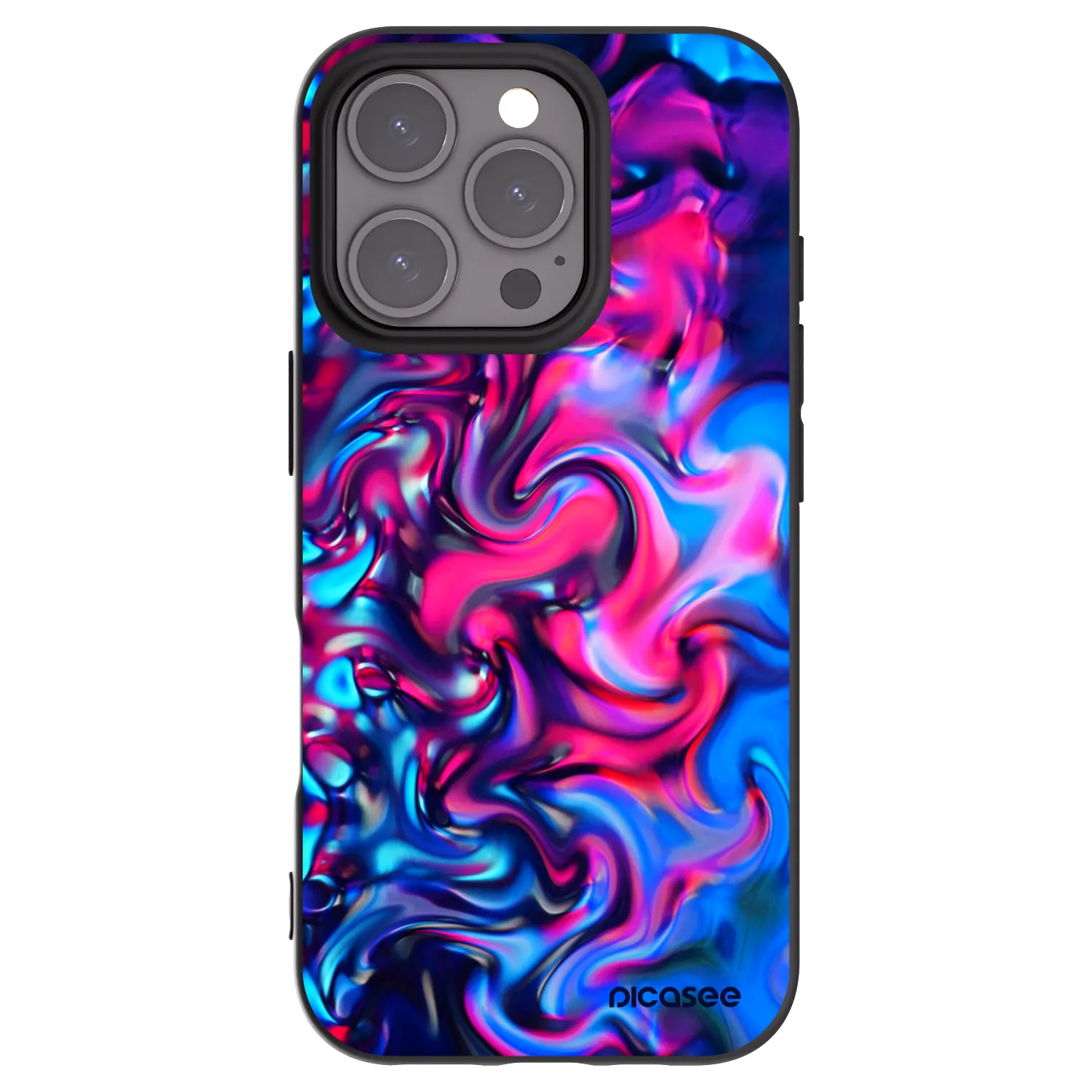 Picasee fekete szilikon tok az alábbi mobiltelefonokra Apple iPhone 16 Pro - Redlight