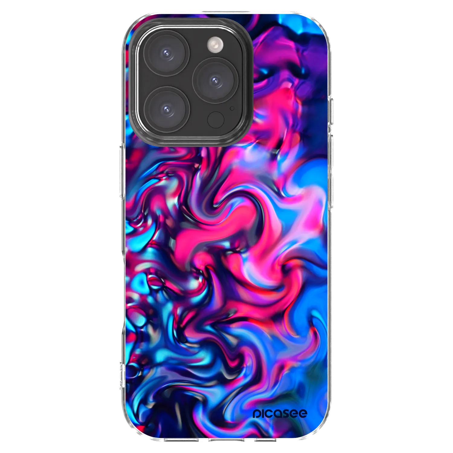 Picasee átlátszó szilikon tok az alábbi mobiltelefonokra Apple iPhone 16 Pro - Redlight