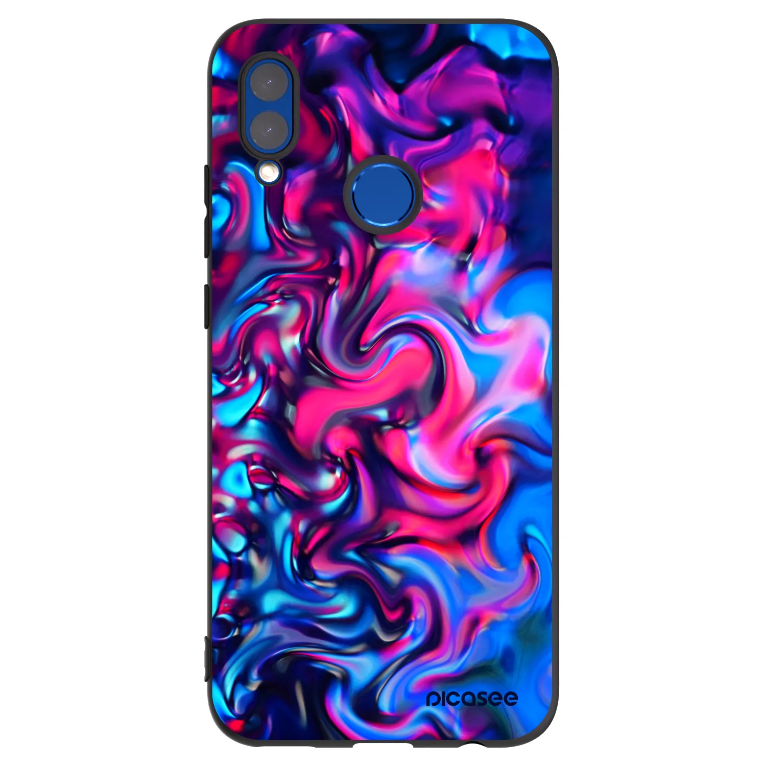 Picasee fekete szilikon tok az alábbi mobiltelefonokra Honor 10 Lite - Redlight