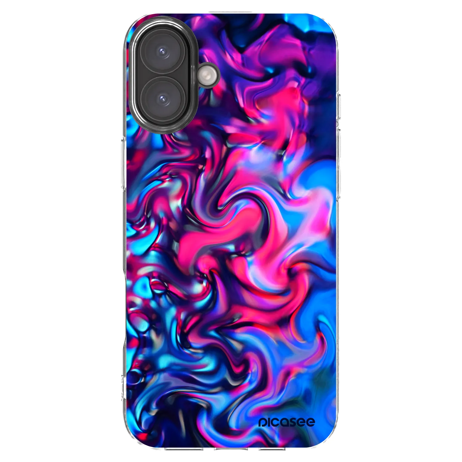 Picasee átlátszó szilikon tok az alábbi mobiltelefonokra Apple iPhone 16 Plus - Redlight
