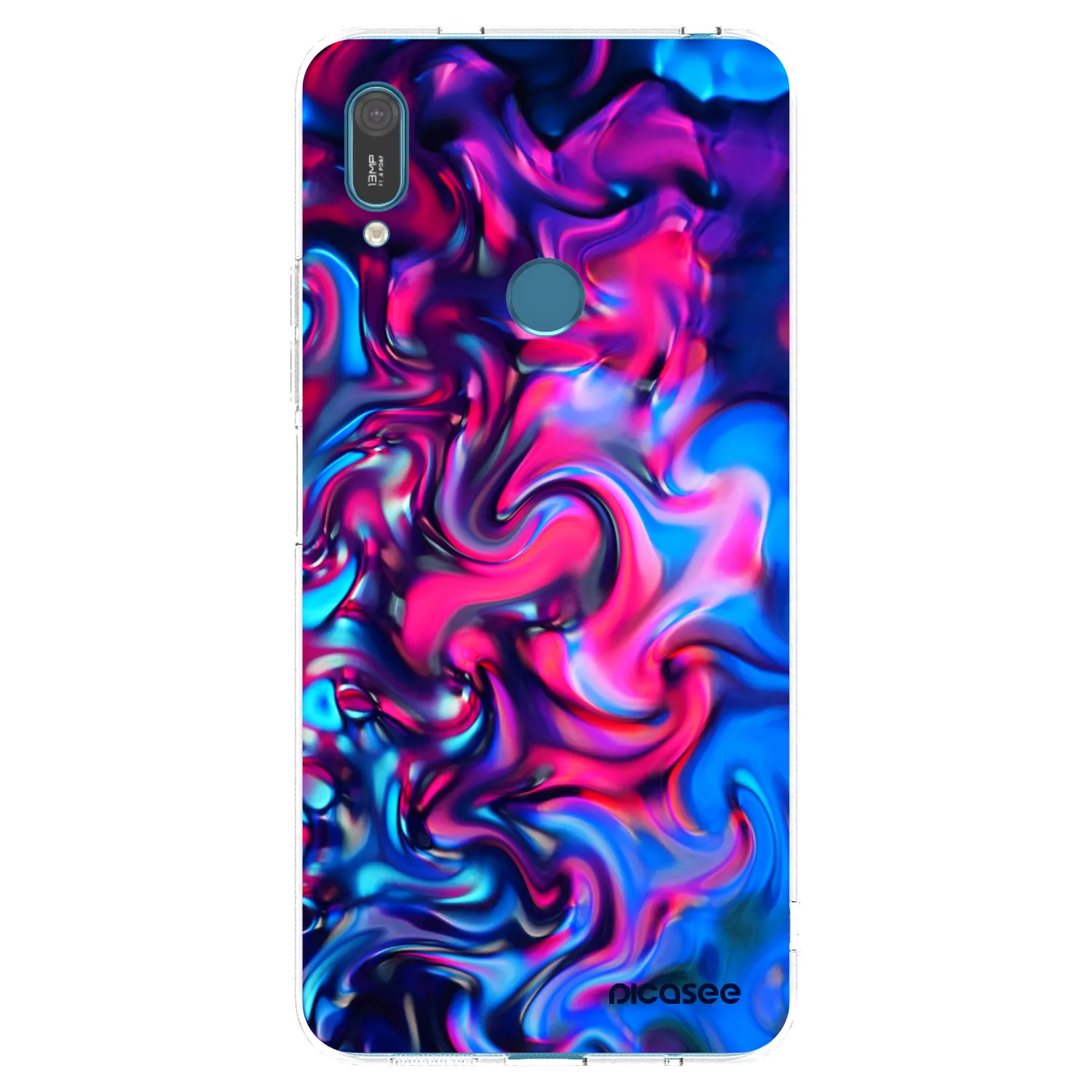 Picasee átlátszó szilikon tok az alábbi mobiltelefonokra Huawei Y7 2019 - Redlight