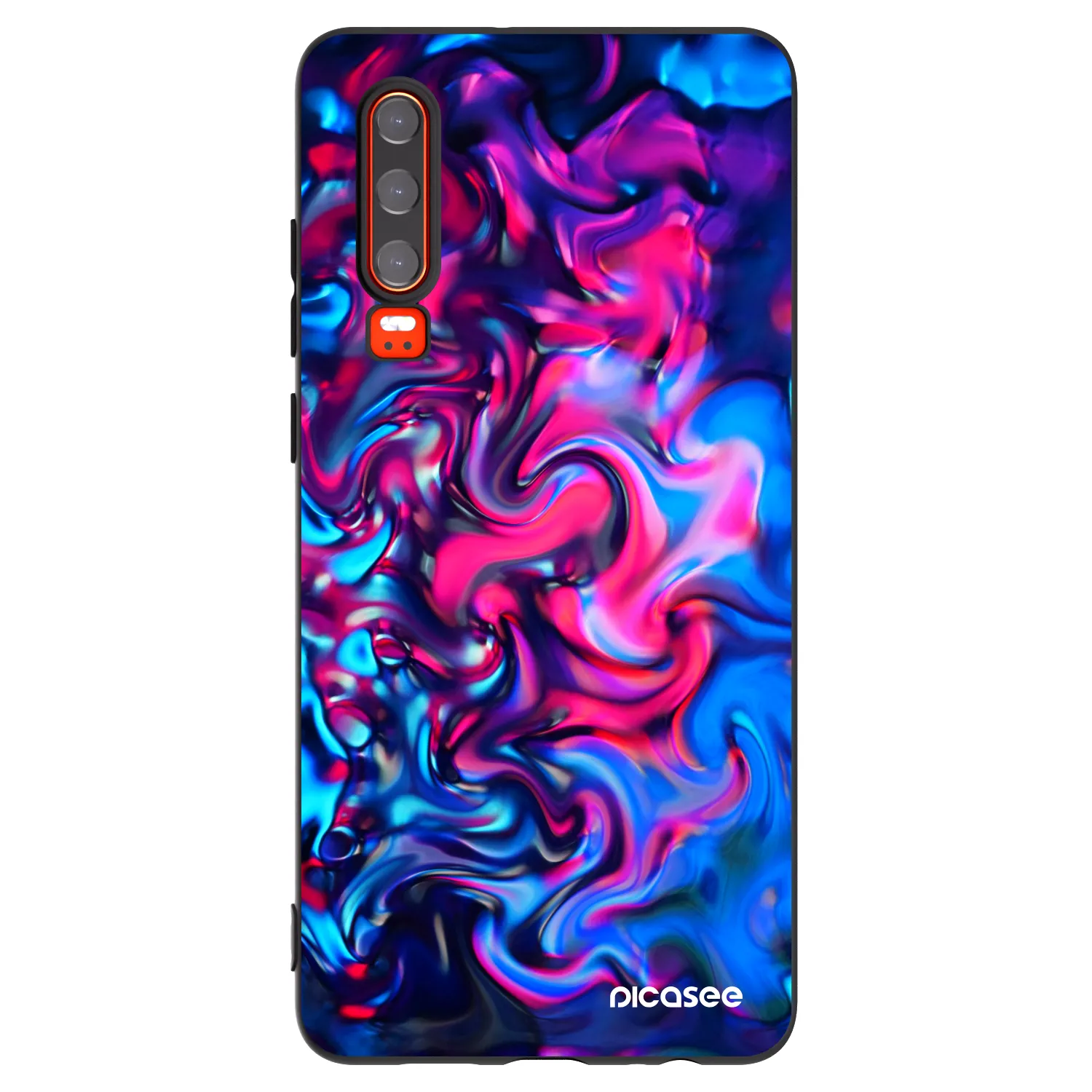 Picasee fekete szilikon tok az alábbi mobiltelefonokra Huawei P30 - Redlight