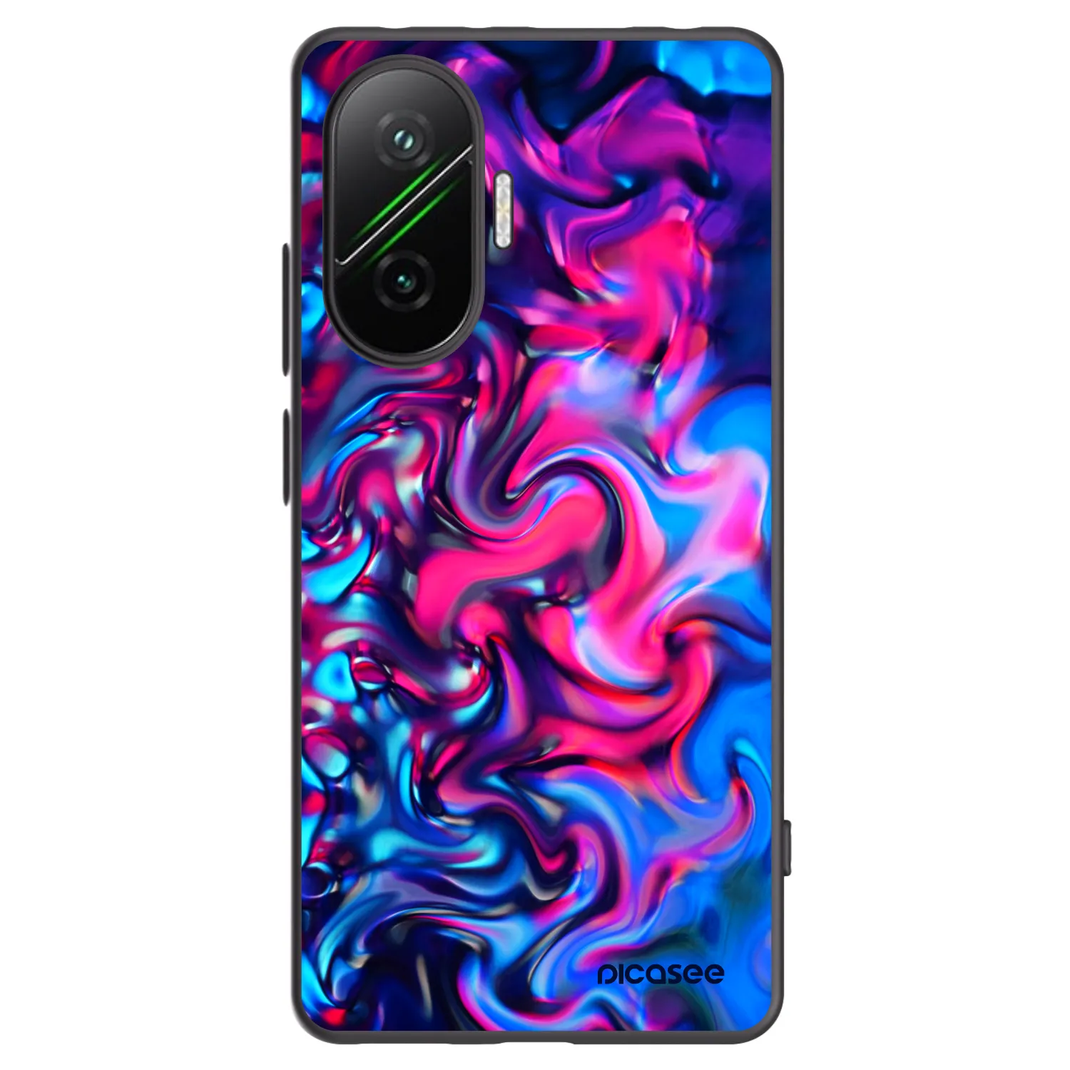 Picasee fekete szilikon tok az alábbi mobiltelefonokra Xiaomi Poco F7 Pro 5G - Redlight