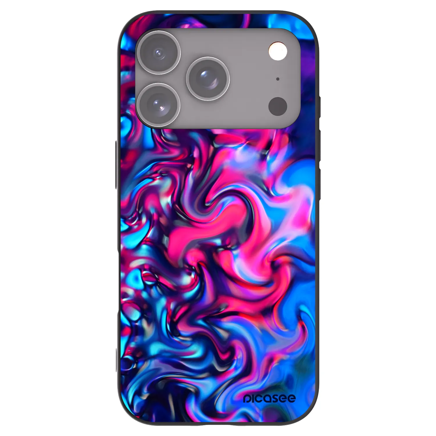 Picasee fekete szilikon tok az alábbi mobiltelefonokra Apple iPhone 17 Pro - Redlight