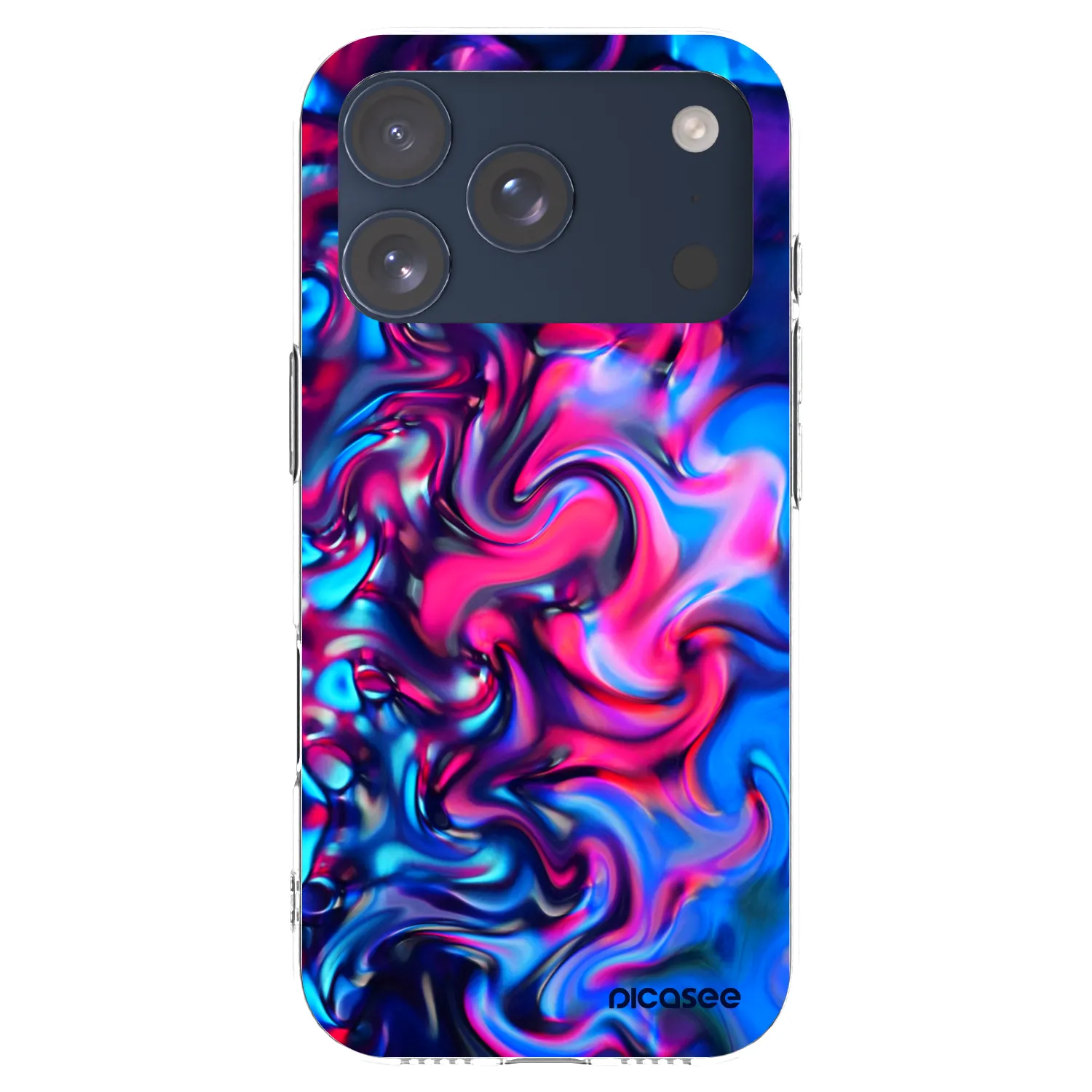 Picasee átlátszó szilikon tok az alábbi mobiltelefonokra Apple iPhone 17 Pro - Redlight