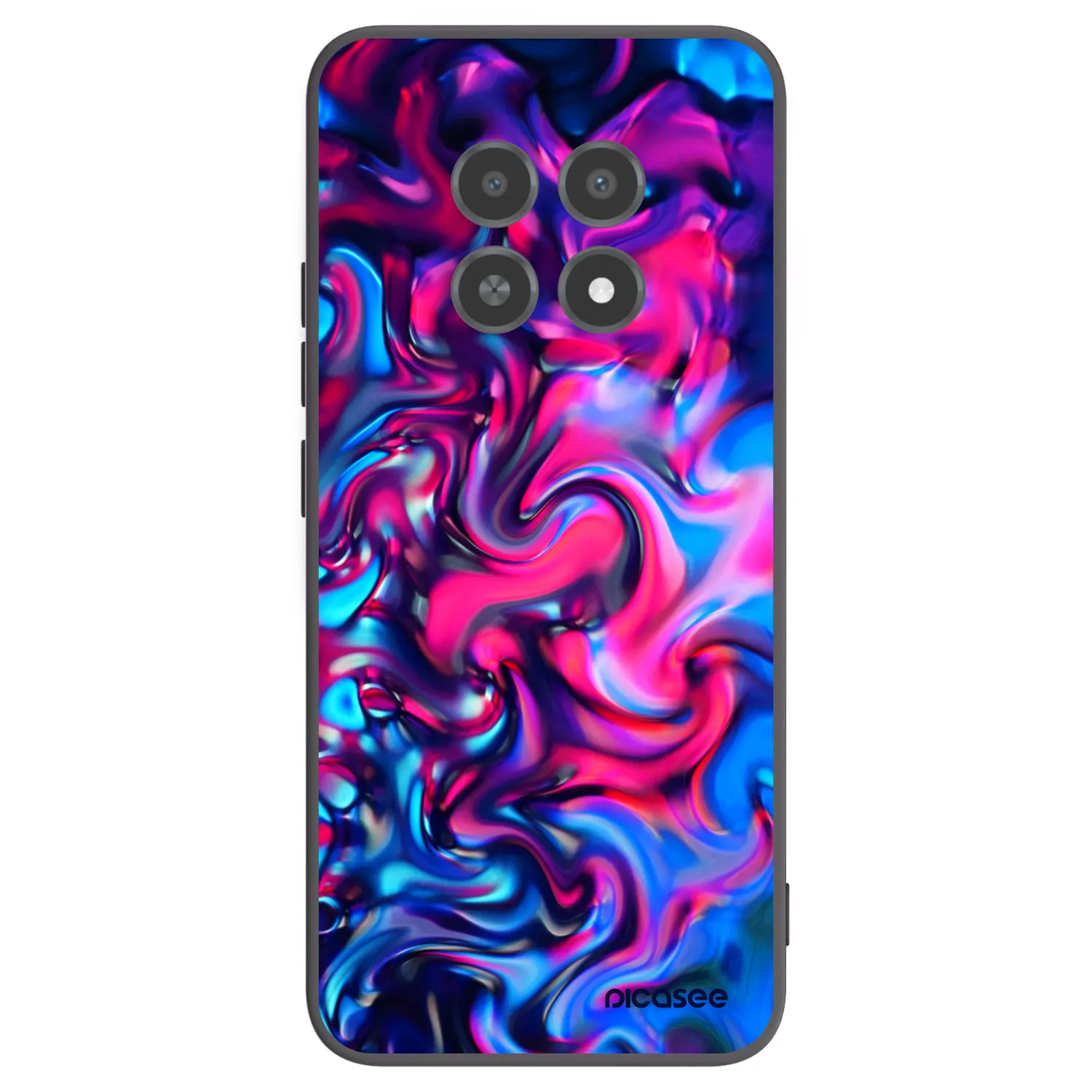 Picasee fekete szilikon tok az alábbi mobiltelefonokra Realme 12X - Redlight