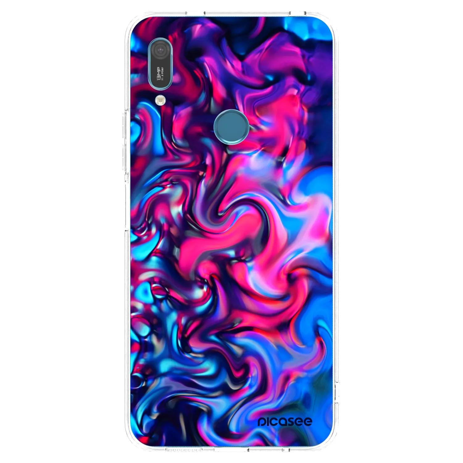Picasee átlátszó szilikon tok az alábbi mobiltelefonokra Huawei Y6 2019 - Redlight