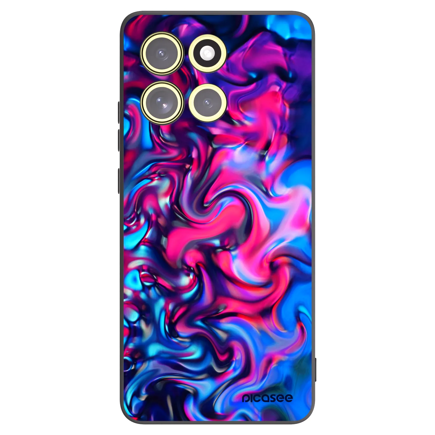 Picasee fekete szilikon tok az alábbi mobiltelefonokra Motorola Moto G86 Power 5G - Redlight