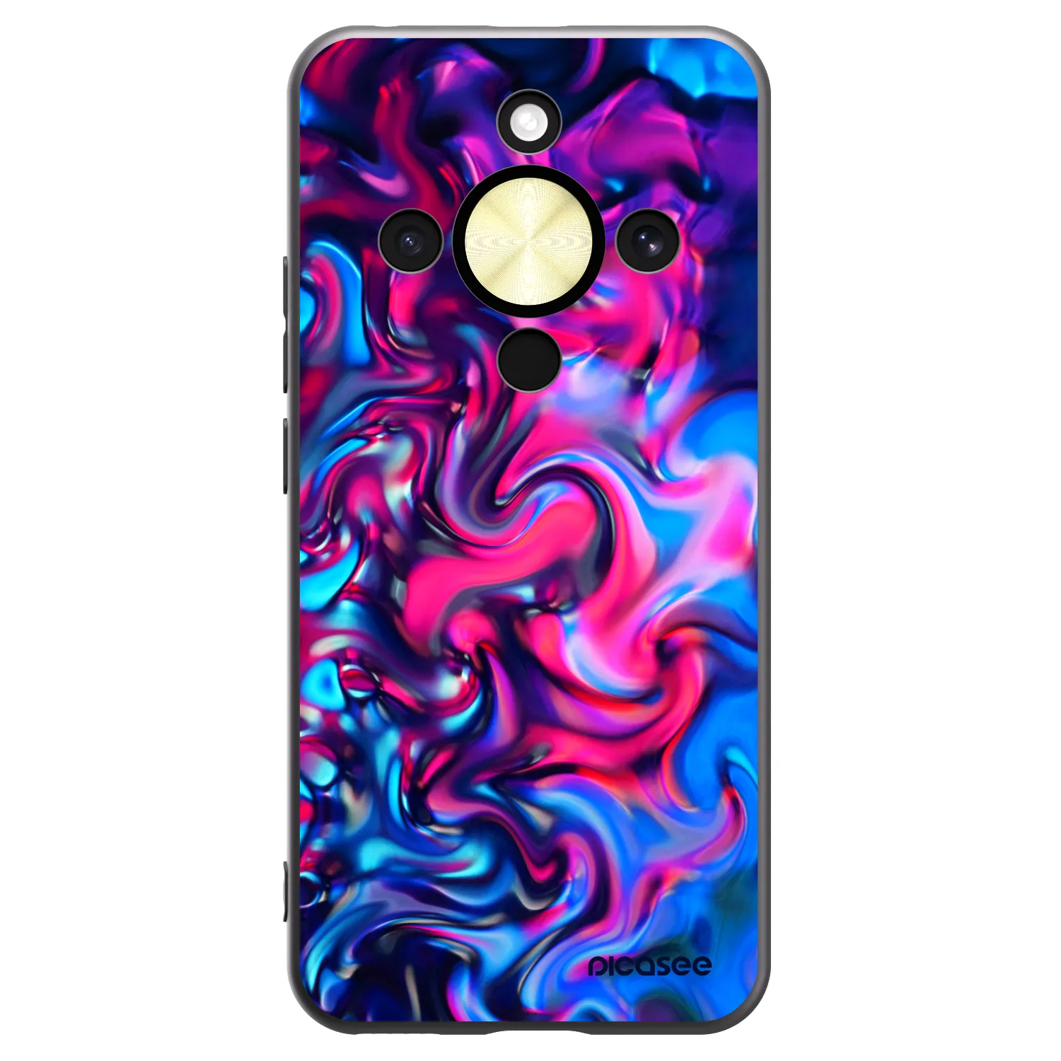 Picasee fekete szilikon tok az alábbi mobiltelefonokra Honor Magic8 Lite 5G - Redlight