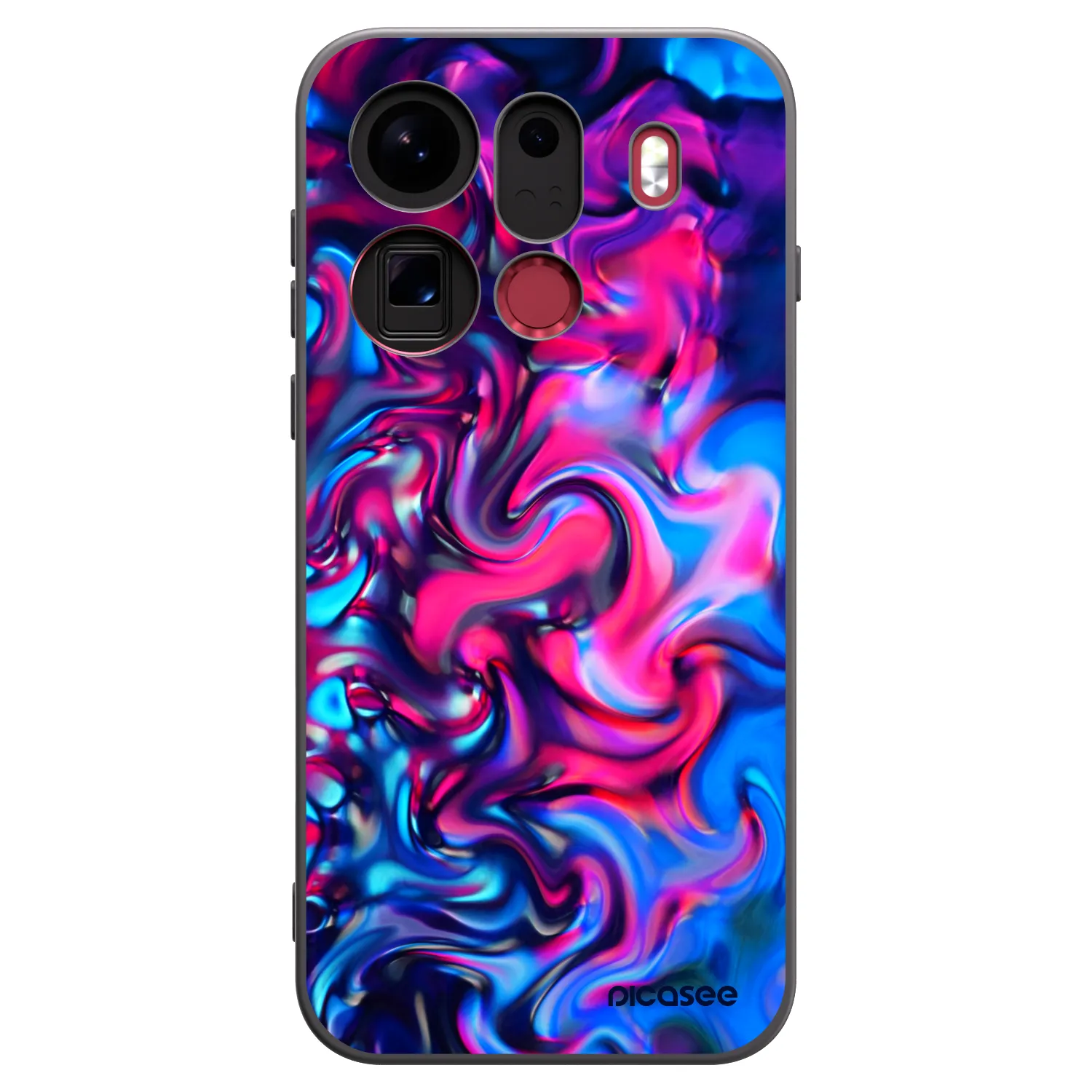 Picasee fekete szilikon tok az alábbi mobiltelefonokra OPPO Find X9 Pro - Redlight