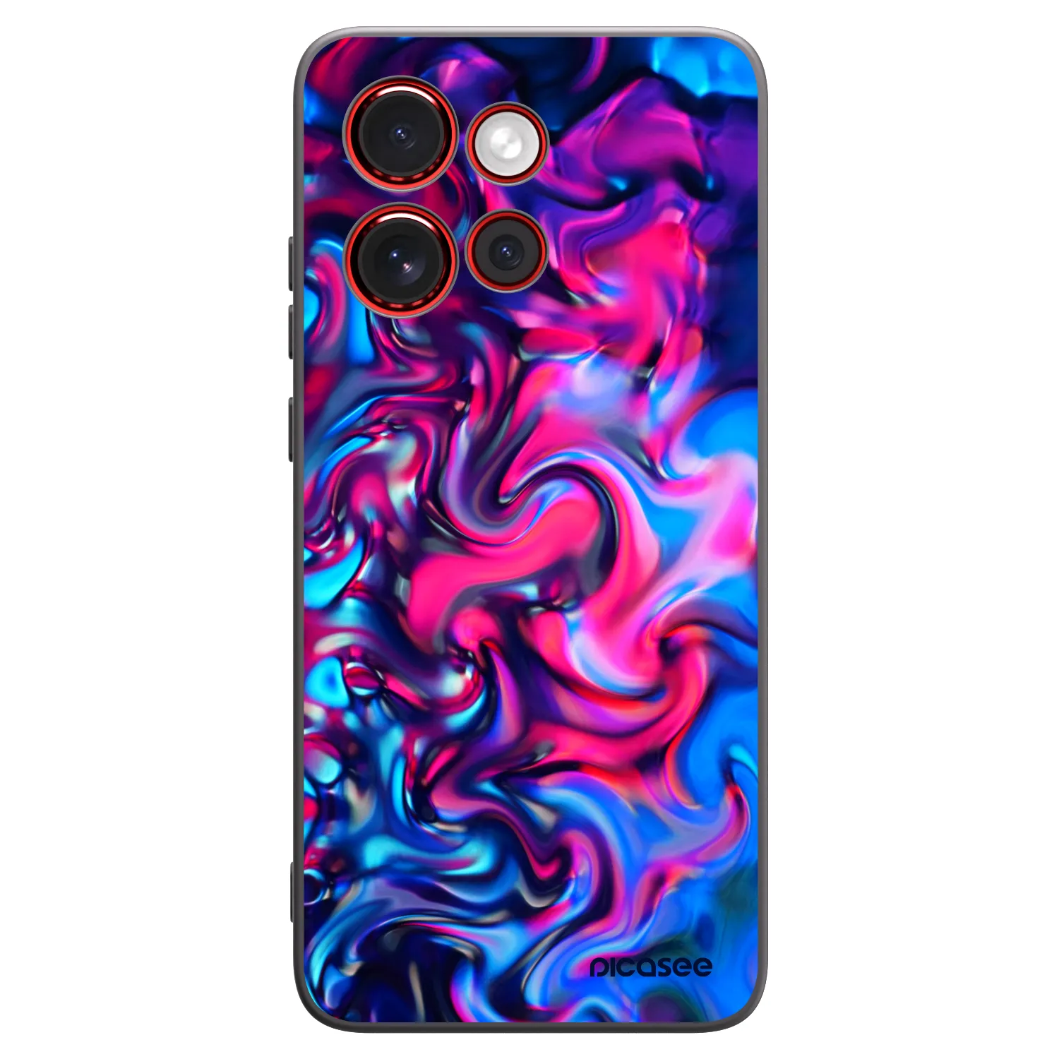 Picasee fekete szilikon tok az alábbi mobiltelefonokra Motorola Edge 60 Neo 5G - Redlight