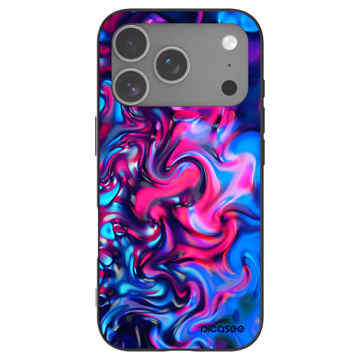 Picasee fekete szilikon tok az alábbi mobiltelefonokra Apple iPhone 18 Pro - Redlight