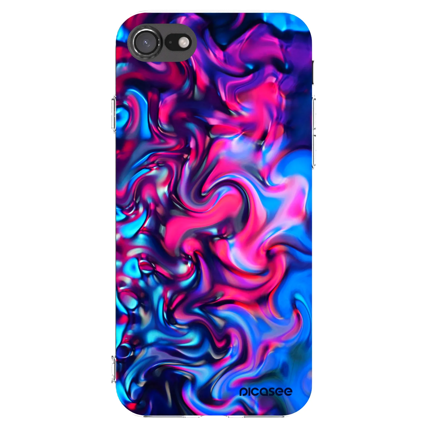 Picasee átlátszó szilikon tok az alábbi mobiltelefonokra Apple iPhone 8 - Redlight