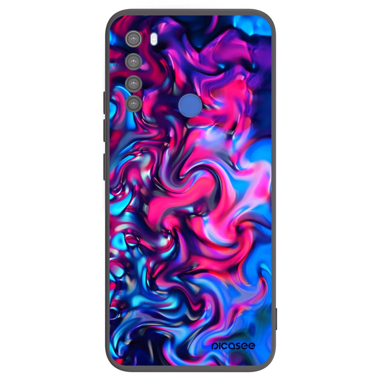 Picasee fekete szilikon tok az alábbi mobiltelefonokra Xiaomi Redmi Note 8T - Redlight