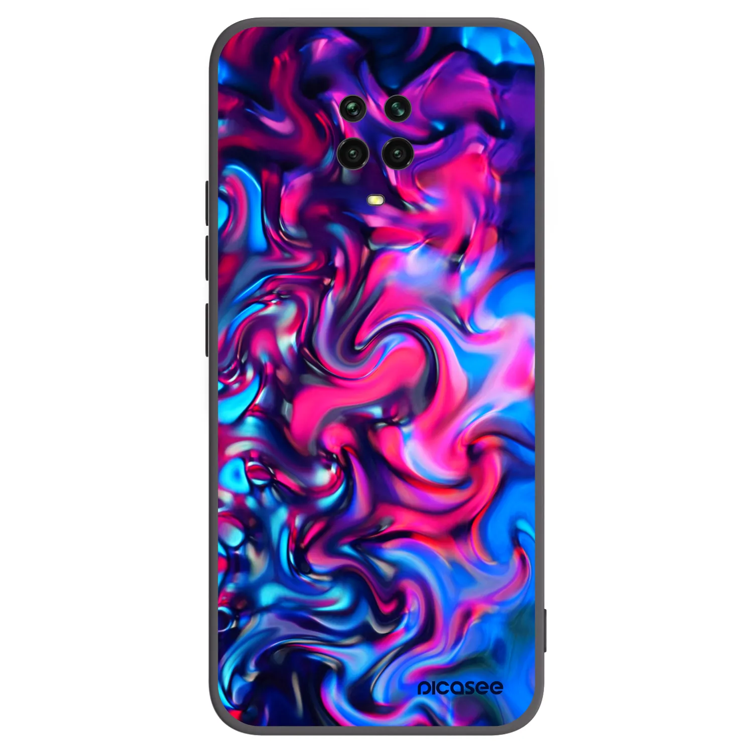 Picasee fekete szilikon tok az alábbi mobiltelefonokra Xiaomi Redmi Note 9 Pro - Redlight