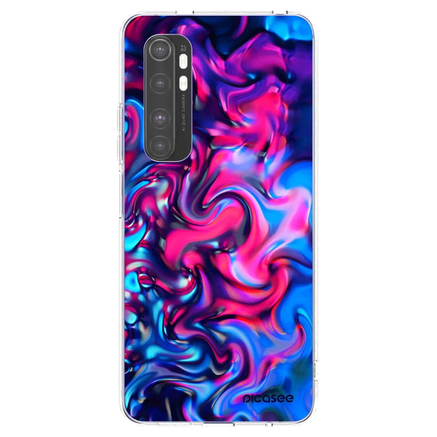 Picasee átlátszó szilikon tok az alábbi mobiltelefonokra Xiaomi Mi Note 10 Lite - Redlight
