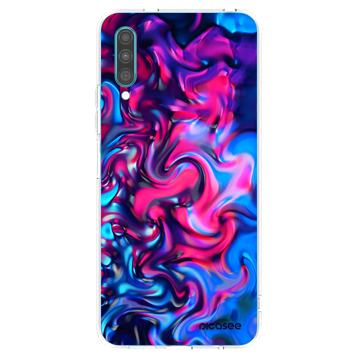 Picasee átlátszó szilikon tok az alábbi mobiltelefonokra Samsung Galaxy A30s A307F - Redlight