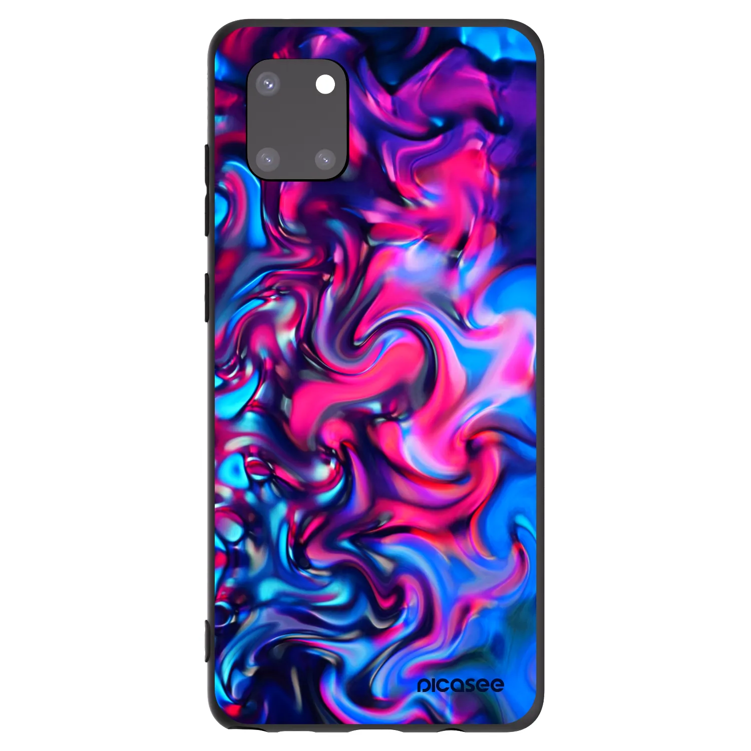 Picasee fekete szilikon tok az alábbi mobiltelefonokra Samsung Galaxy Note 10 Lite N770F - Redlight