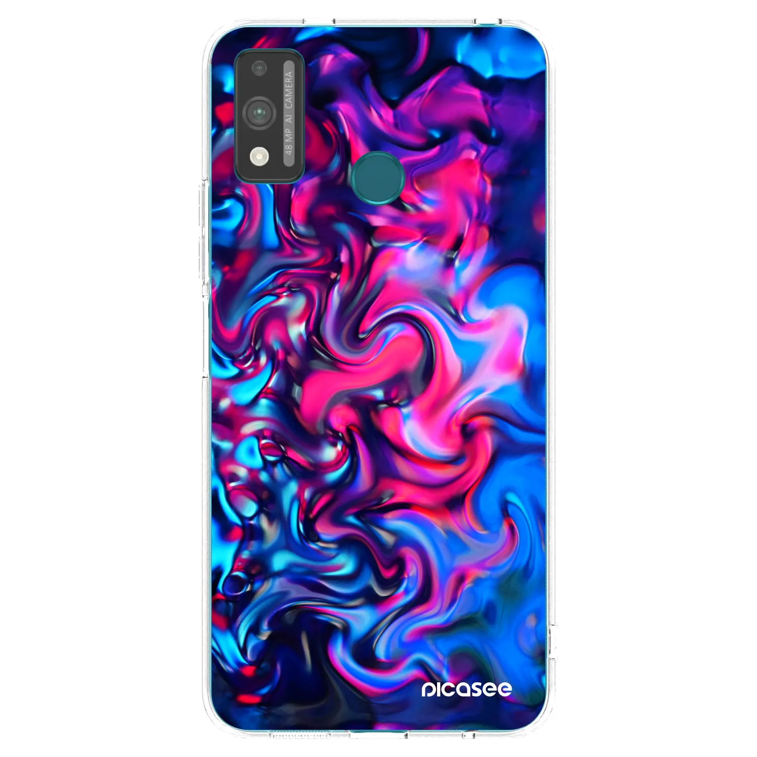 Picasee átlátszó szilikon tok az alábbi mobiltelefonokra Honor 9X Lite - Redlight